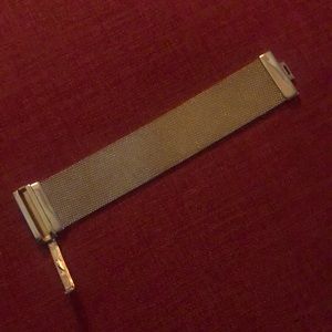 Italian Rose Gold over Sterling Silver Mesh Cuff